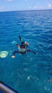 たくみシュノーケリング中