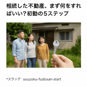 相続した不動産、まず何をすればいい