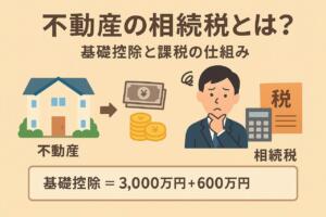 alt="不動産の相続税の仕組みをわかりやすく解説した図"