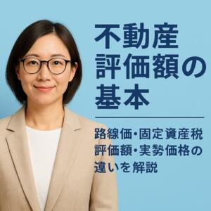 不動産評価額の基本|路線価・固定資産税評価額・実勢価格の違いを解説するイメージ
