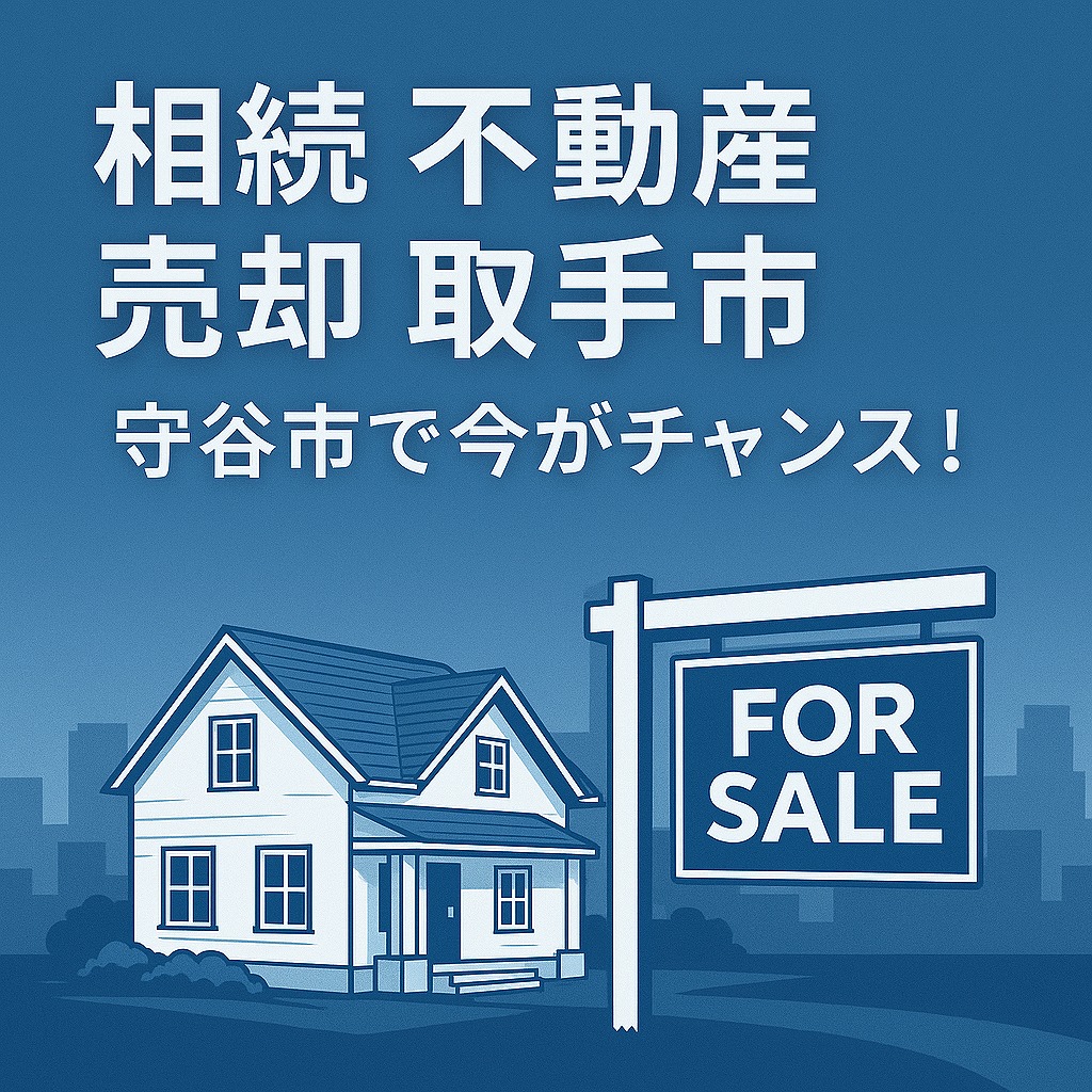 相続した不動産、売るなら“今”がチャンス？取手・守谷・つくばみらいで高く売れる理由