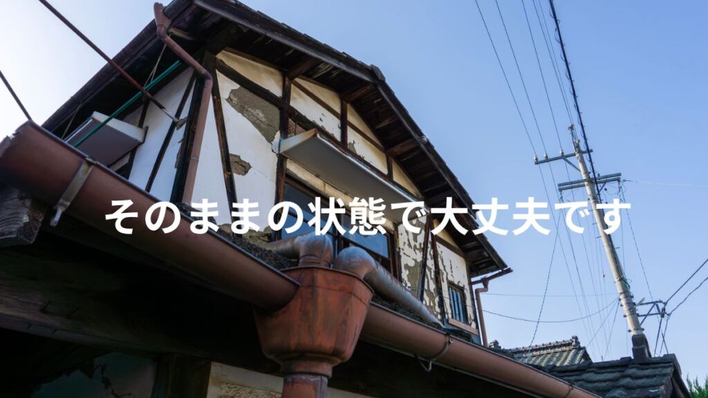 管理が難しい空き家の庭の様子